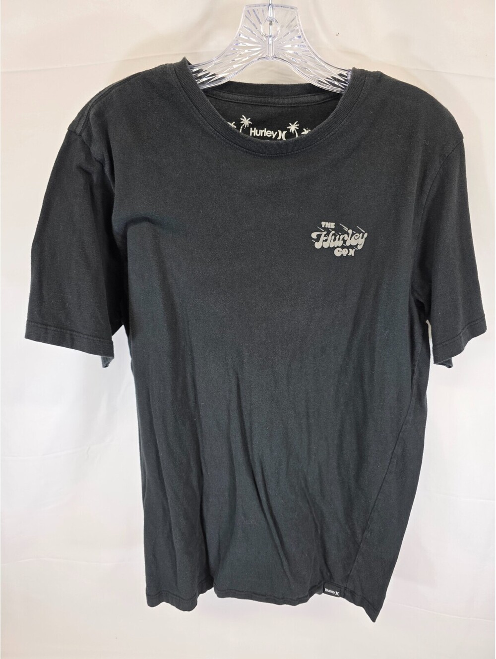 Hurley Mens Native Species Club Graphic T-Shirt Black Everyday Washed Medium M